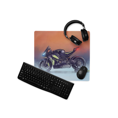 Ducati Panigale V4 Lamborghini Inspired Extended Mouse Mat, Large Gaming Desk Pad for Office