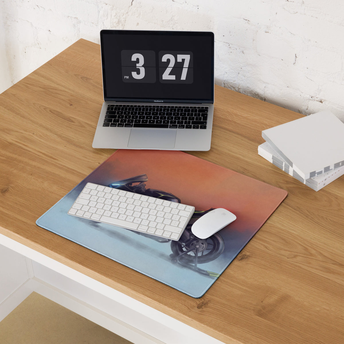 Ducati Panigale V4 Lamborghini Inspired Extended Mouse Mat, Large Gaming Desk Pad for Office