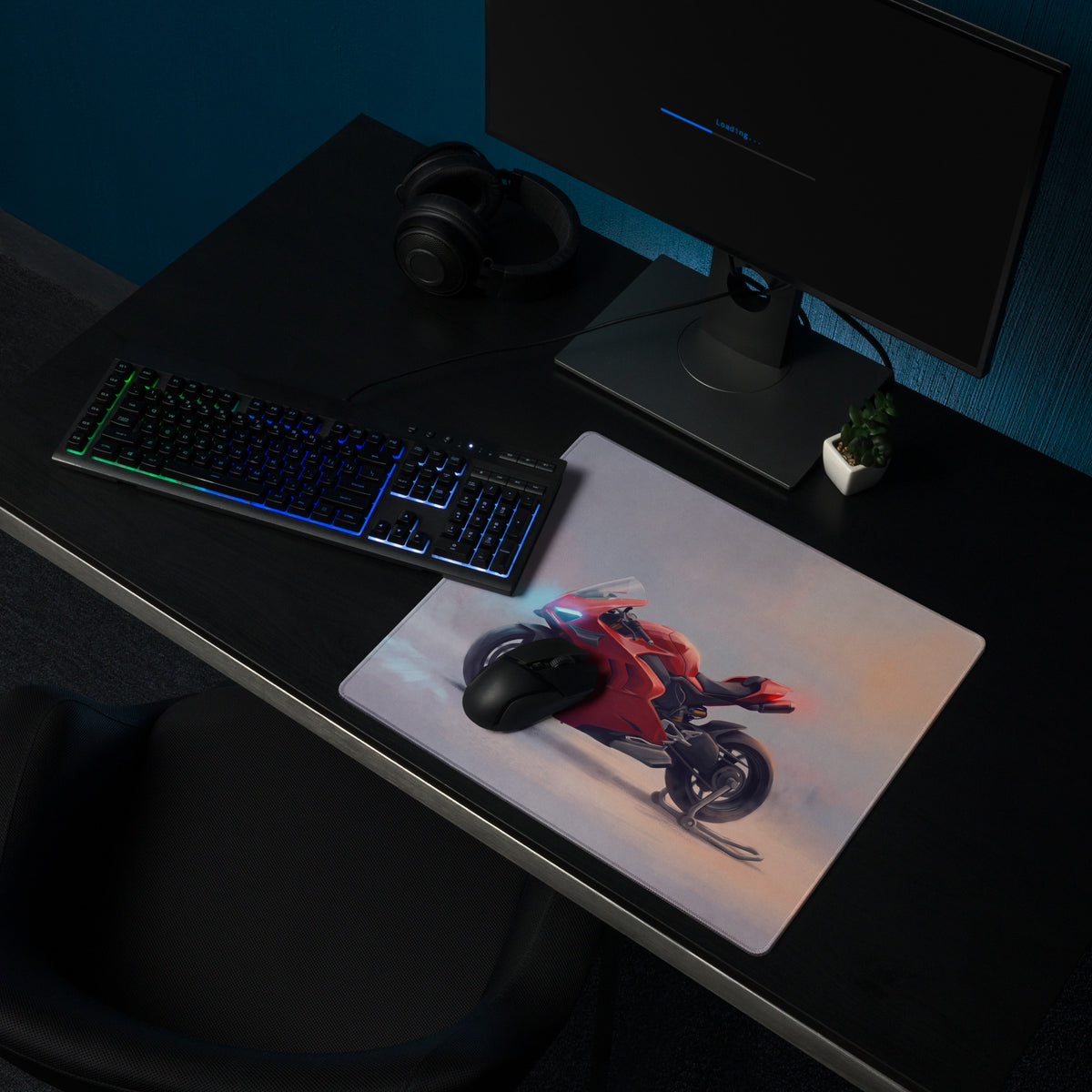 Ducati Superbike Inspired Oversized Gaming Mouse Pad, Premium Desk Mat for PC Setup