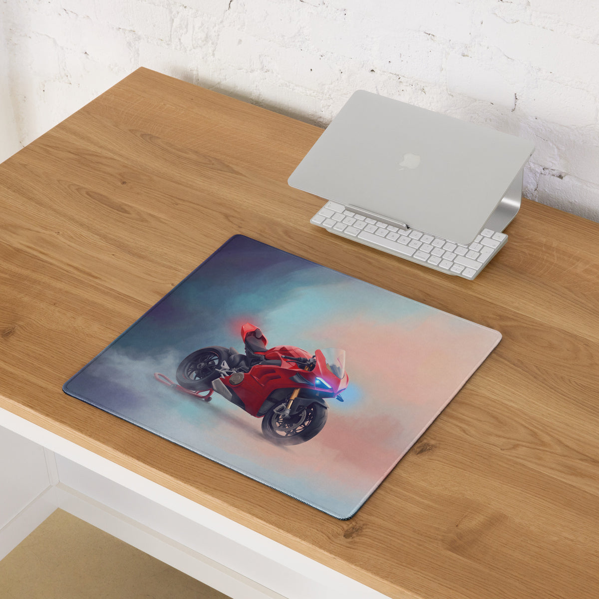 Ducati Panigale V4S Inspired Large Gaming Desk Mat, Extended Mousepad for Gamers