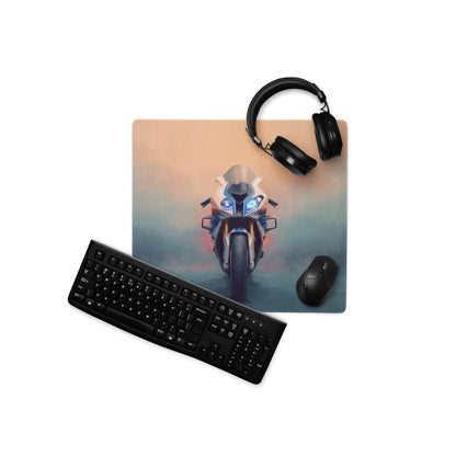 BMW S1000RR Inspired Extra Large Desk Mat, Aesthetic Mousepad for Gamers