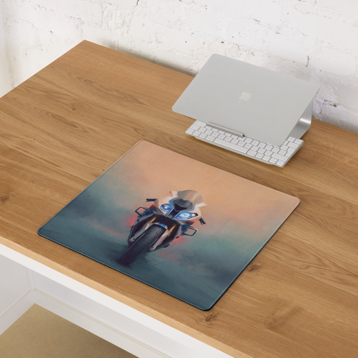 BMW S1000RR Inspired Extra Large Desk Mat, Aesthetic Mousepad for Gamers