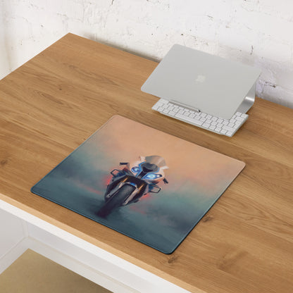 BMW S1000RR Inspired Extra Large Desk Mat, Aesthetic Mousepad for Gamers