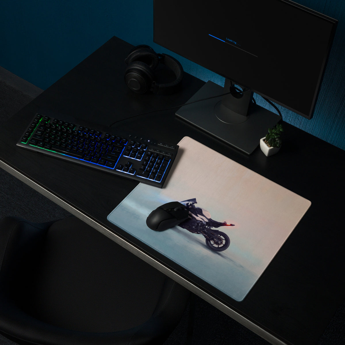 BMW S1000RR Inspired Extended Mouse Pad, Large Desk Mat for Office & Setup
