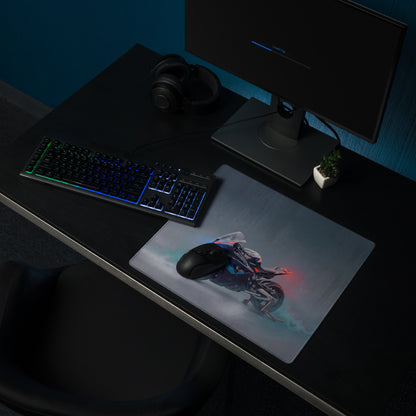 BMW M1000RR Inspired Gaming Mousepad, Oversized Desk Pad with Stitched Edges