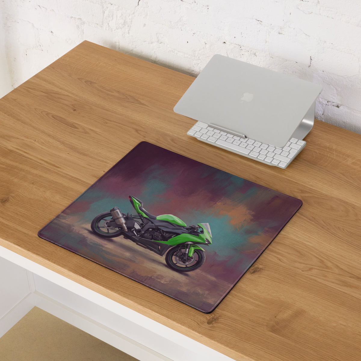 Kawasaki Ninja ZX-6R Inspired Extended Gaming Mouse Pad, Large Desk Mat for PC Setup