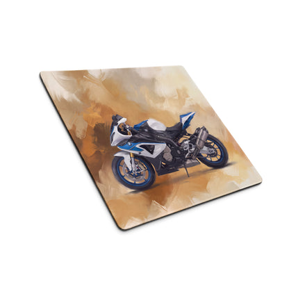 BMW S1000RR Inspired Gaming Desk Pad, Oversized Mouse Pad with Stitched Edges