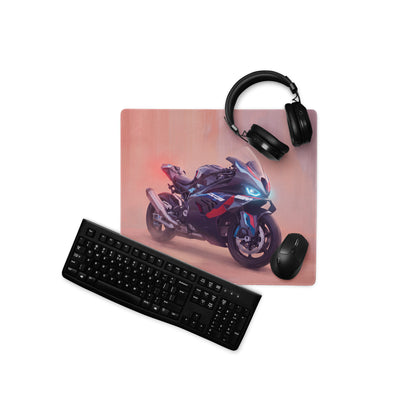 BMW M1000RR Inspired Extended Mouse Pad, Large Desk Mat for Office & Setup
