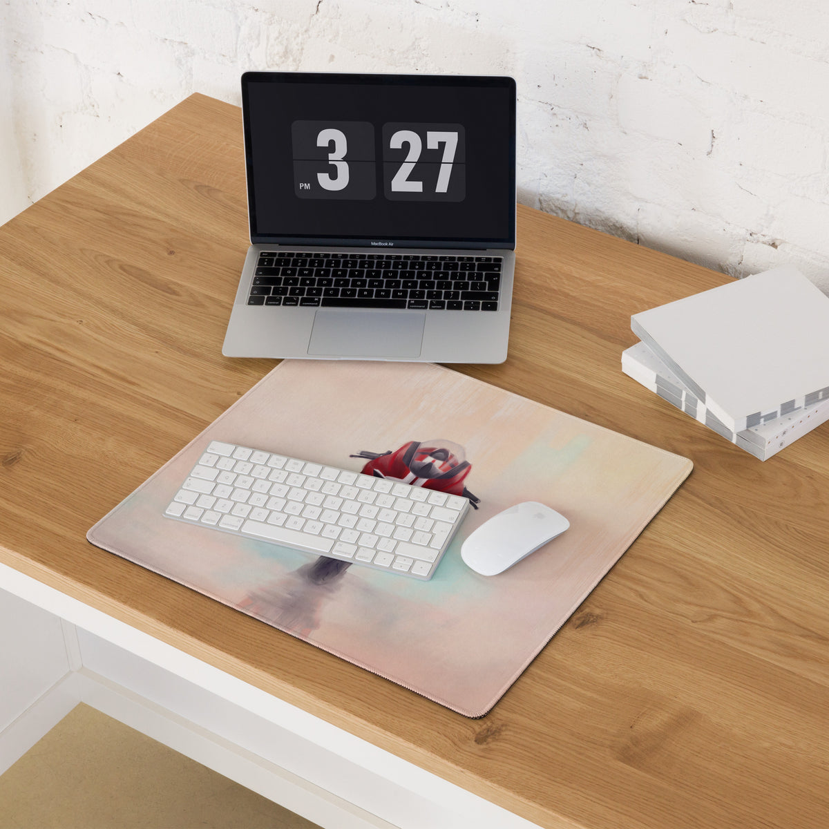 Ducati Panigale V4S Inspired Gaming Mousepad, Oversized Desk Pad with Stitched Edges