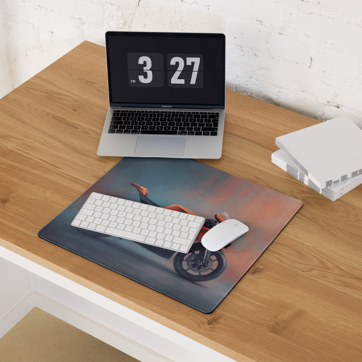 KTM RC 8C Inspired Gaming Desk Pad, Oversized Mouse Pad with Stitched Edges