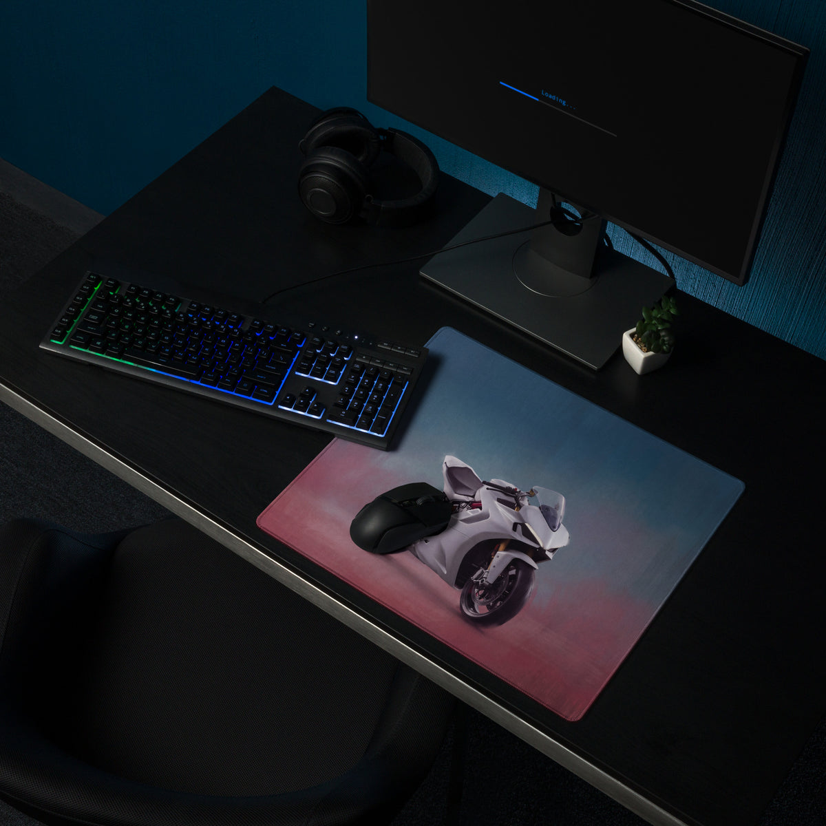 Ducati Panigale Inspired Extended Gaming Mouse Pad, Large Desk Mat