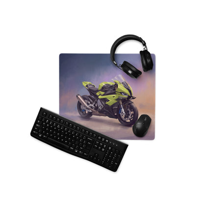 BMW S1000RR Custom Inspired Extended Mouse Pad, Large Desk Mat for Office & Setup