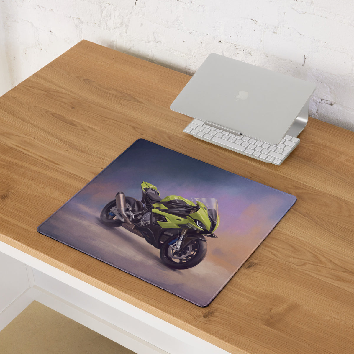BMW S1000RR Custom Inspired Extended Mouse Pad, Large Desk Mat for Office & Setup