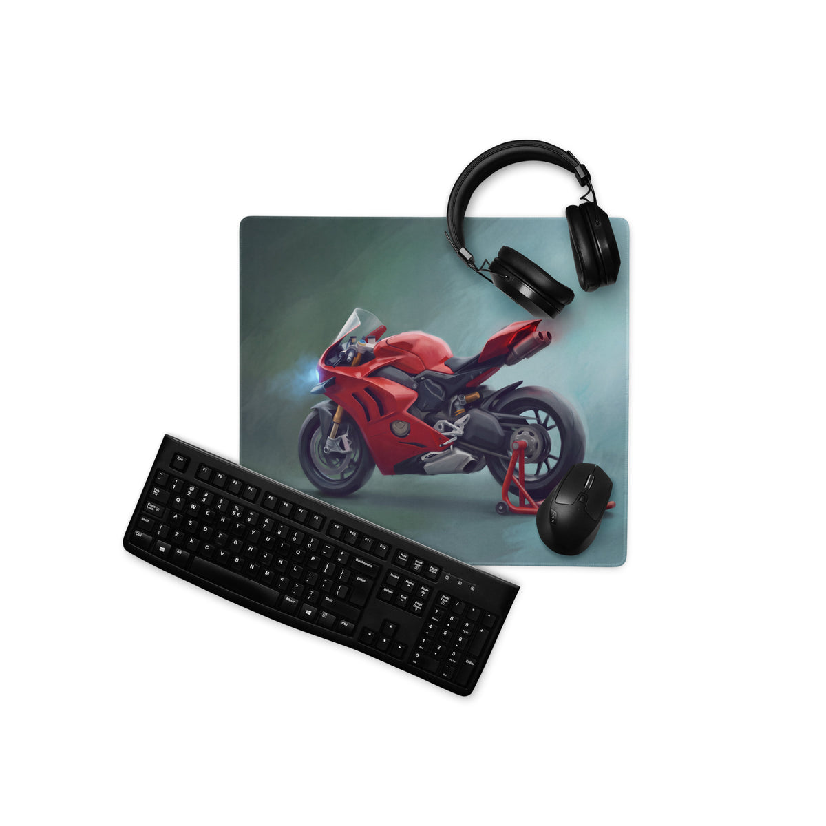 Ducati Panigale V4 Inspired Extra Large Desk Mat, Aesthetic Mousepad for Gamers
