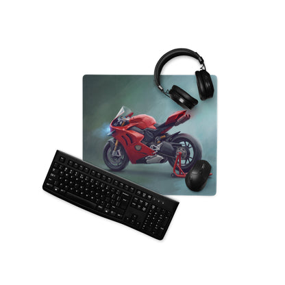 Ducati Panigale V4 Inspired Extra Large Desk Mat, Aesthetic Mousepad for Gamers