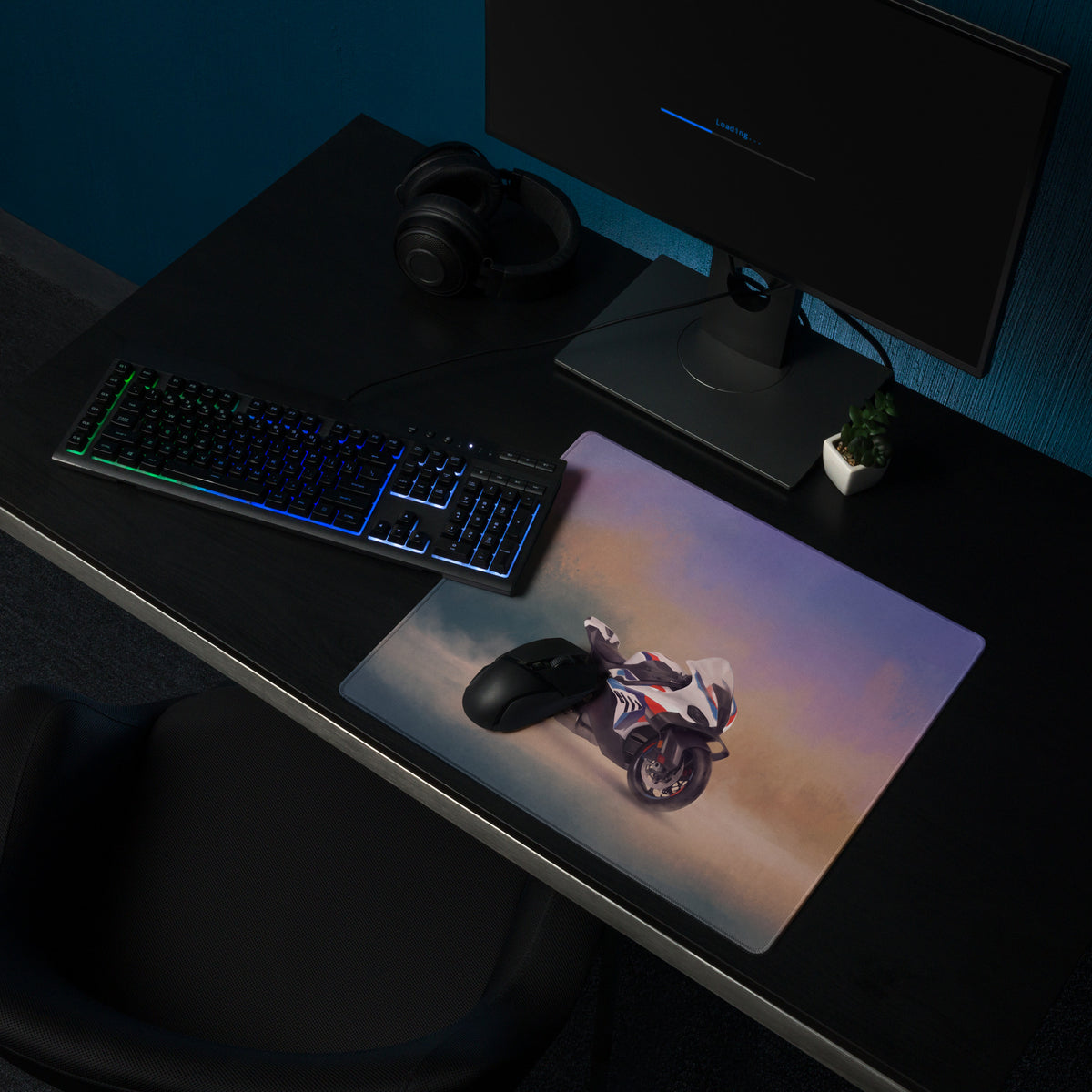 BMW M1000RR Inspired Large Mousepad, Premium Desk Mat for PC Setup