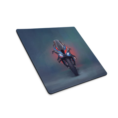 BMW M1000RR Inspired Extra Large Desk Pad, Aesthetic Mousepad for Setup