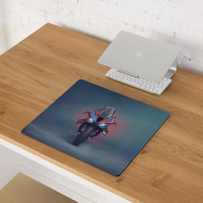 BMW M1000RR Inspired Extra Large Desk Pad, Aesthetic Mousepad for Setup