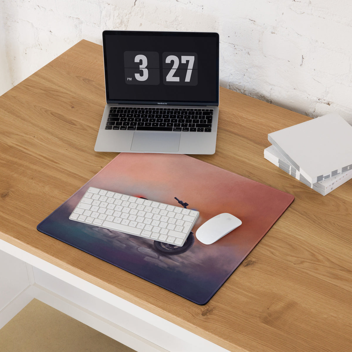 BMW R nineT Inspired Gaming Desk Pad, Oversized Mouse Pad with Stitched Edges