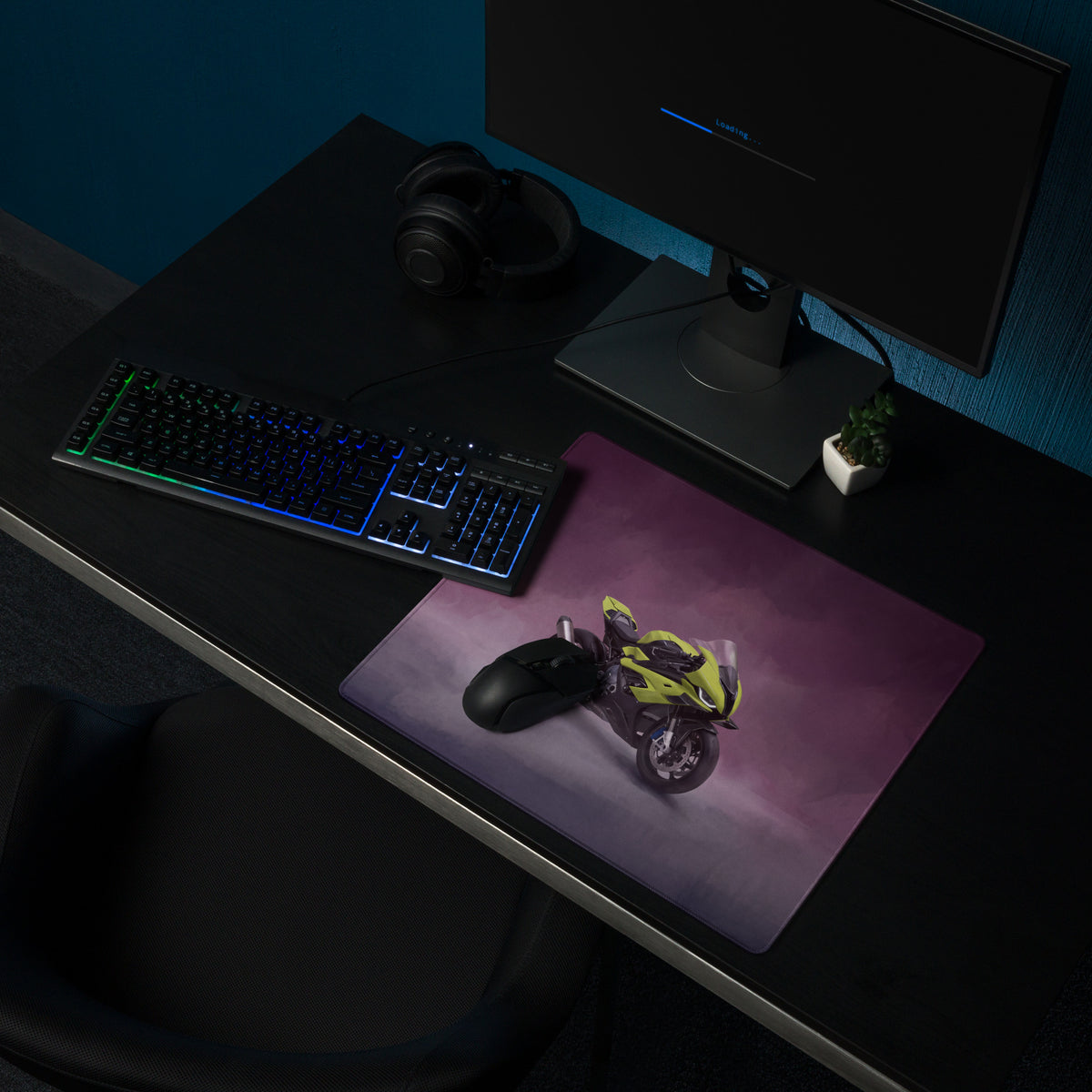 BMW M1000RR Inspired Gaming Mousepad, Oversized Desk Pad for PC Setup