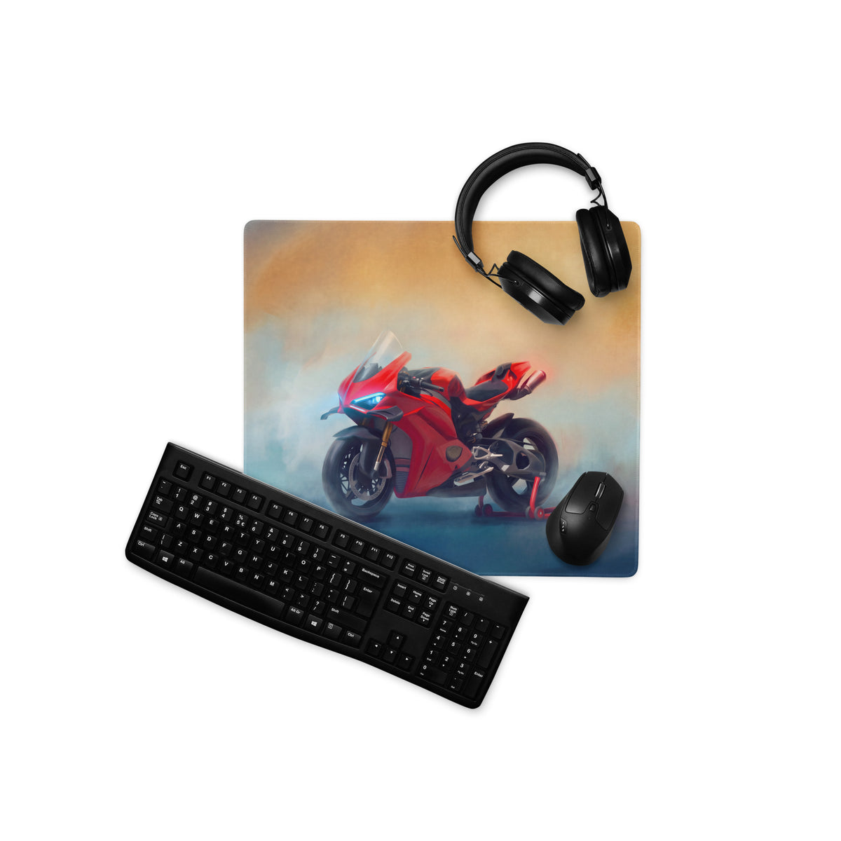 Ducati Panigale V4S Inspired Extended Mouse Pad, Large Desk Mat for Office & Gaming