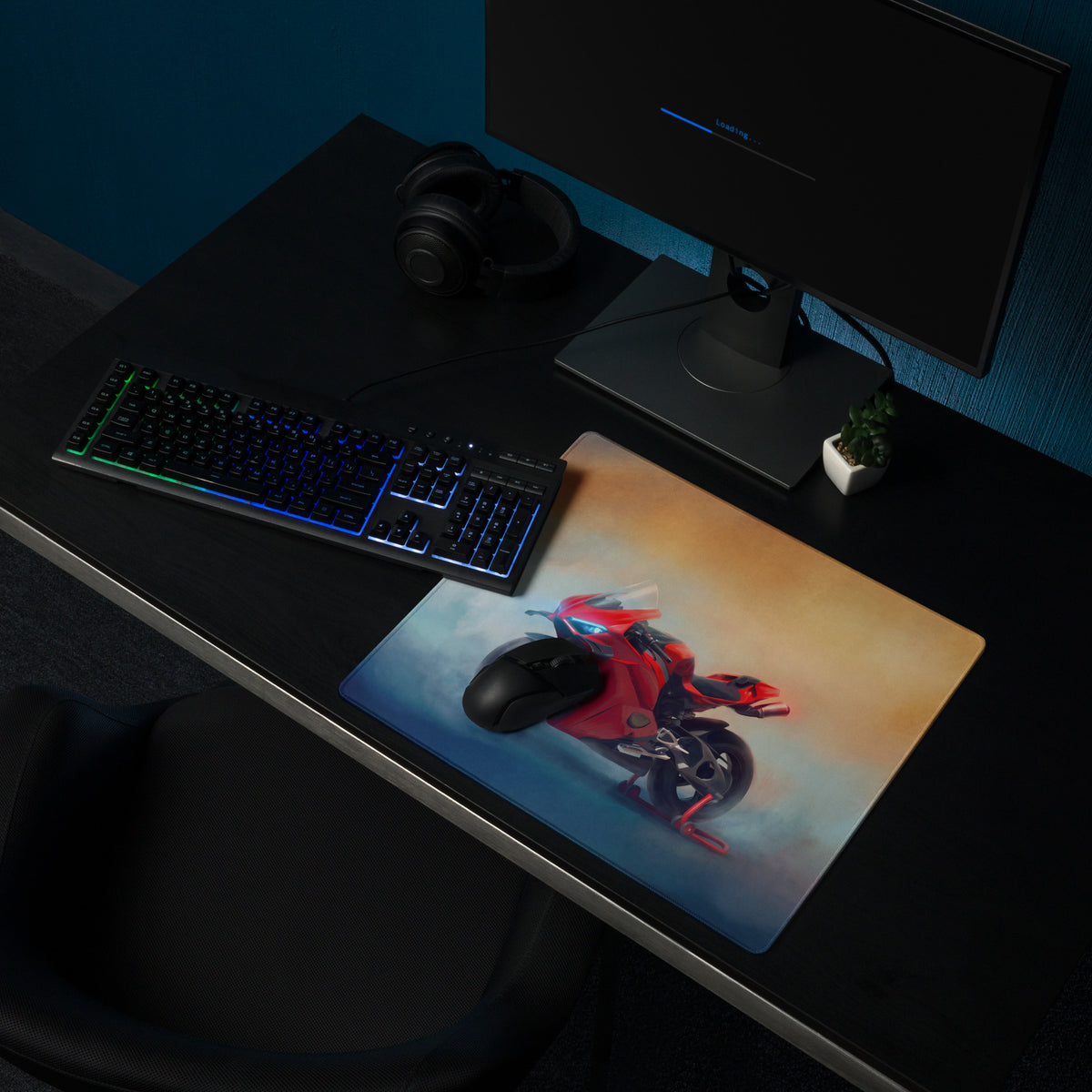Ducati Panigale V4S Inspired Extended Mouse Pad, Large Desk Mat for Office & Gaming