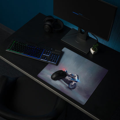 BMW S1000RR Inspired Extra Large Desk Mat, Aesthetic Mousepad for Gamers