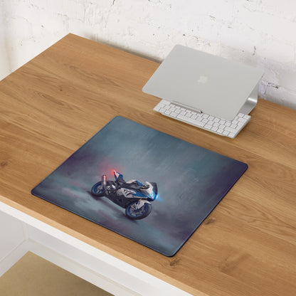 BMW S1000RR Inspired Extra Large Desk Mat, Aesthetic Mousepad for Gamers