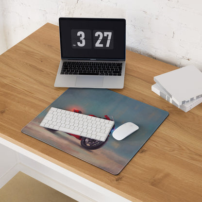 Honda Fireblade Inspired Gaming Desk Pad, Oversized Mouse Pad with Stitched Edges