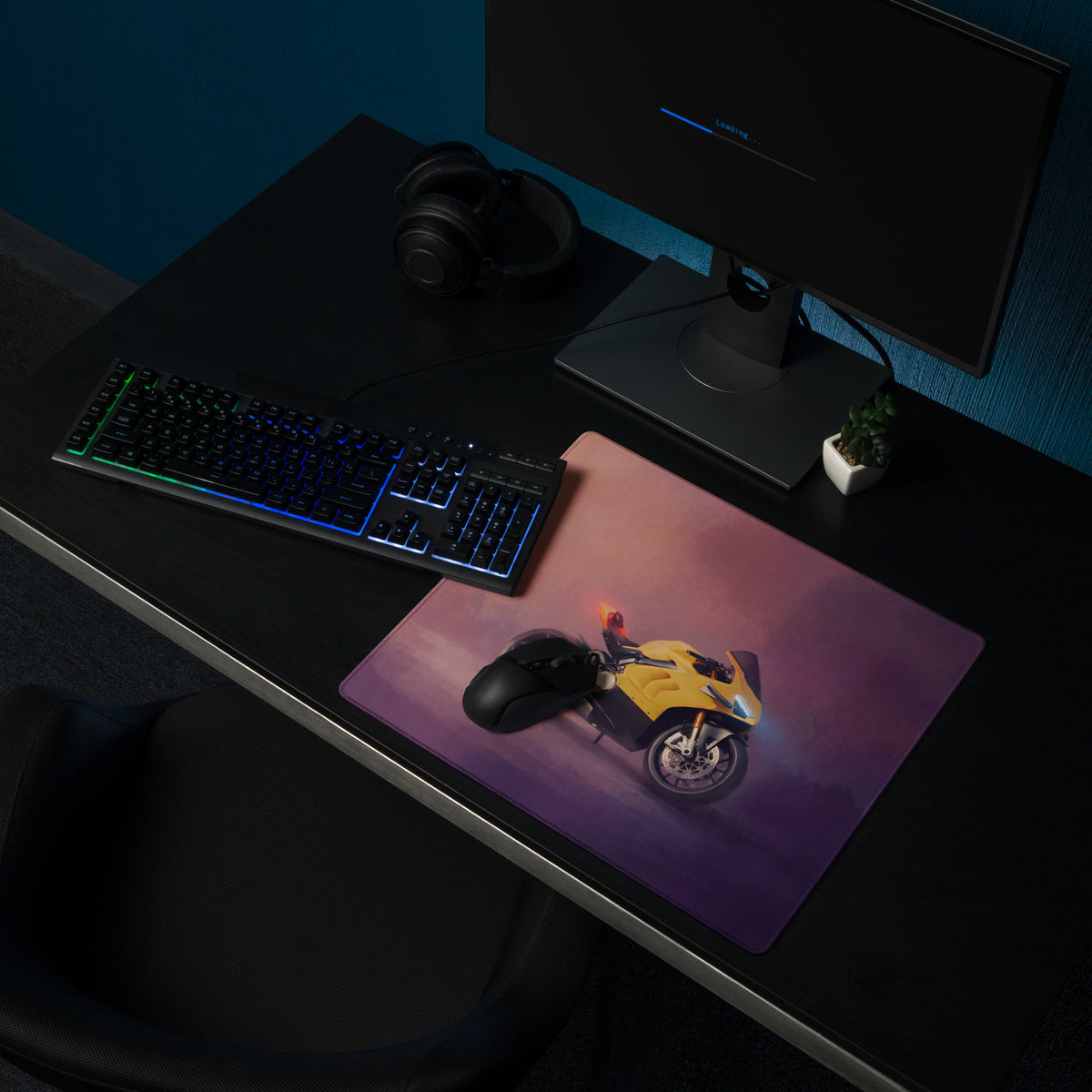 Ducati Panigale V4 Inspired Extended Gaming Mouse Pad, Large Desk Mat