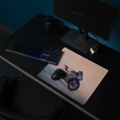 Yamaha YZF-R6 Inspired Gaming Desk Pad, Oversized Mouse Pad with Stitched Edges