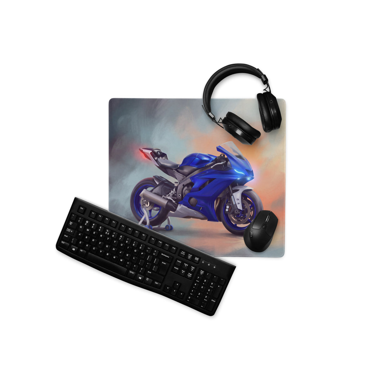 Yamaha R6 Inspired Large Mousepad, Premium Desk Mat for PC Setup
