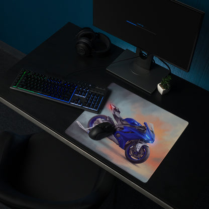 Yamaha R6 Inspired Large Mousepad, Premium Desk Mat for PC Setup