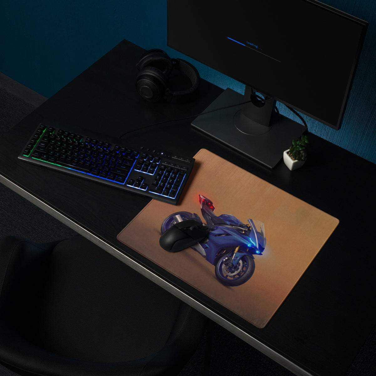Yamaha R6 Inspired Extended Mouse Pad, Large Desk Mat for PC Setup