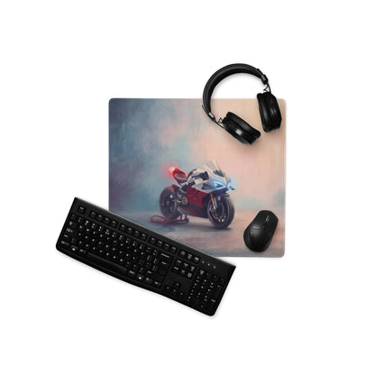 Ducati Panigale V4S Inspired Extra Large Desk Mat, Aesthetic Mousepad for Gamers