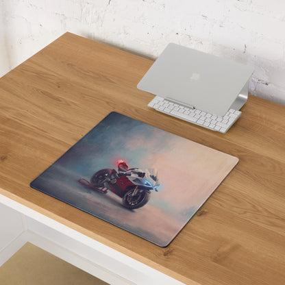 Ducati Panigale V4S Inspired Extra Large Desk Mat, Aesthetic Mousepad for Gamers