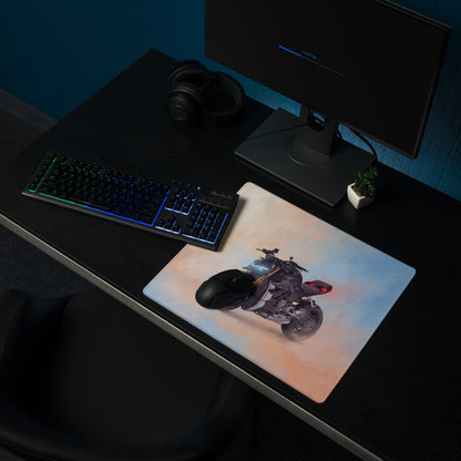 Ducati Streetfighter V4 Inspired Gaming Desk Pad, Oversized Mouse Pad with Stitched Edges