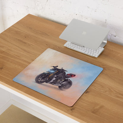 Ducati Streetfighter V4 Inspired Gaming Desk Pad, Oversized Mouse Pad with Stitched Edges