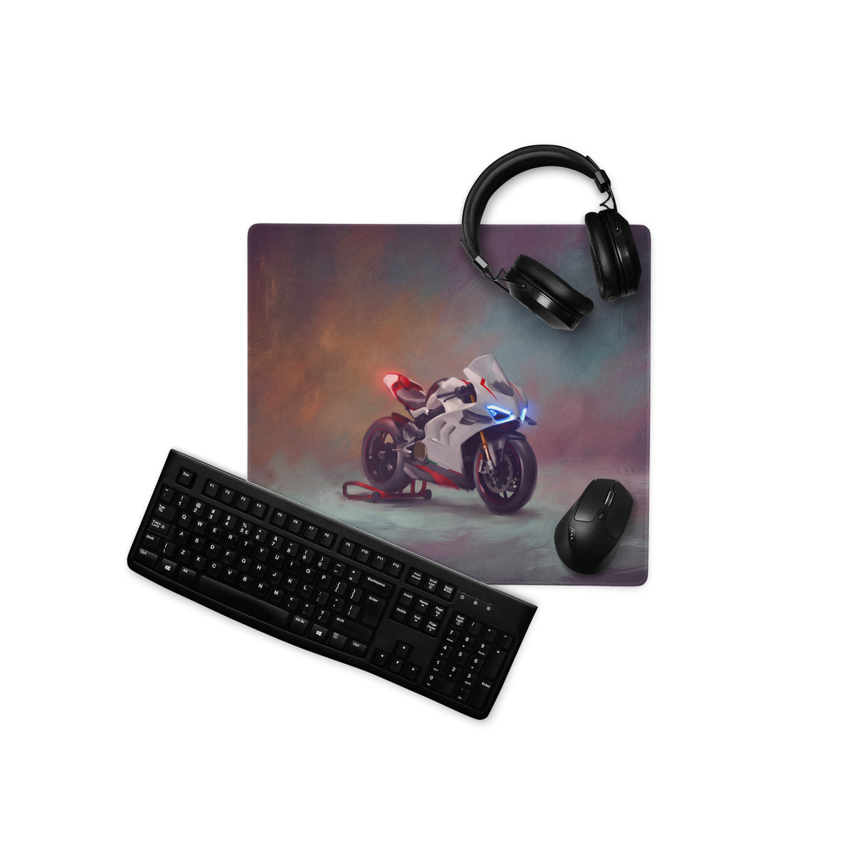 Ducati Panigale V4 SP Inspired Large Mousepad, Premium Desk Mat for Office & Setup