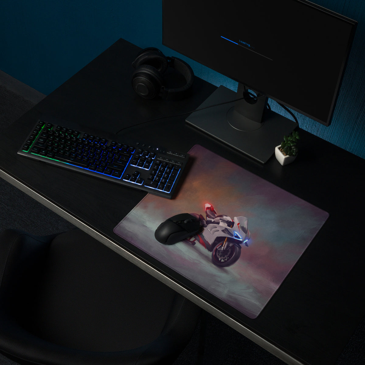 Ducati Panigale V4 SP Inspired Large Mousepad, Premium Desk Mat for Office & Setup