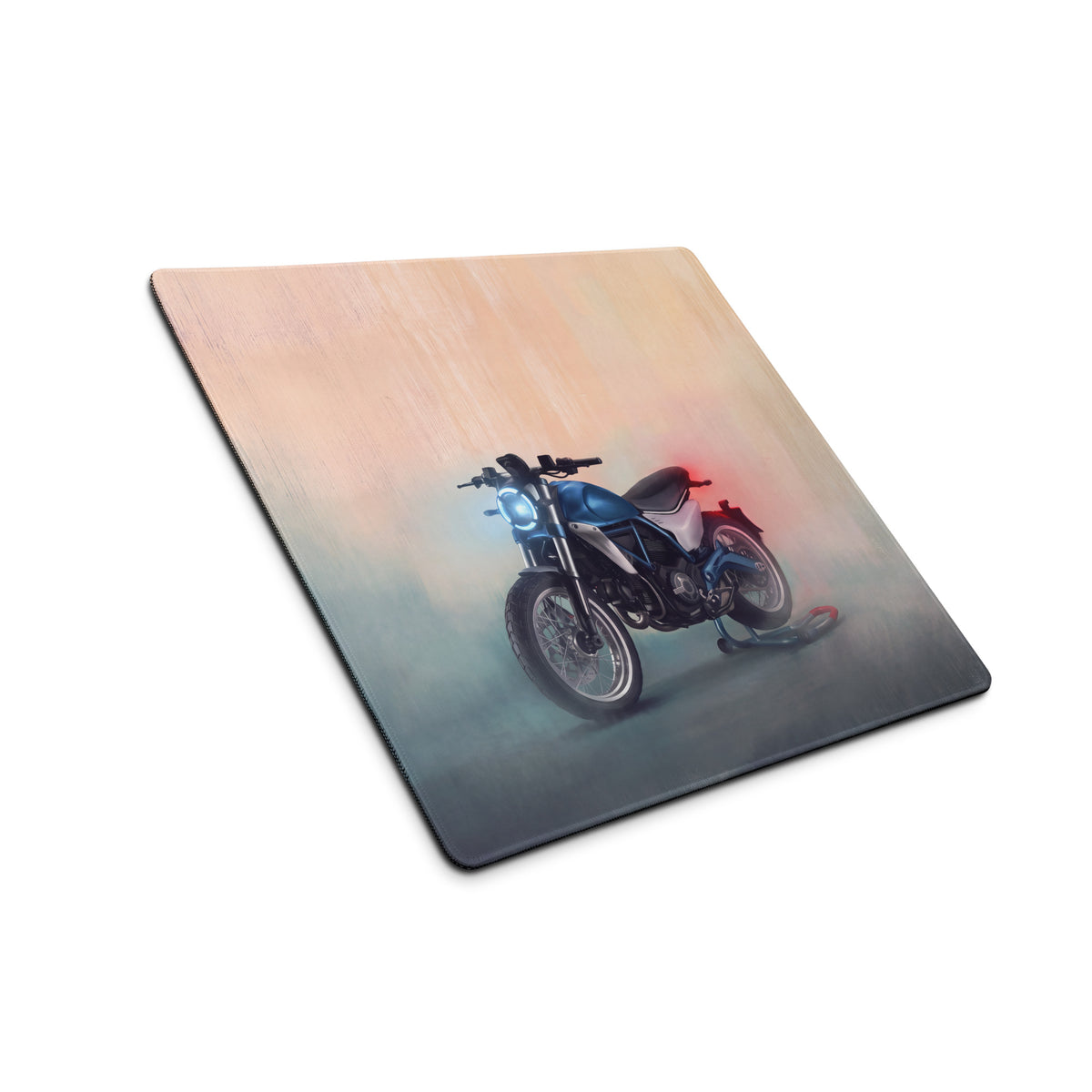 Ducati Scrambler Inspired Gaming Desk Pad, Oversized Mouse Pad with Stitched Edges