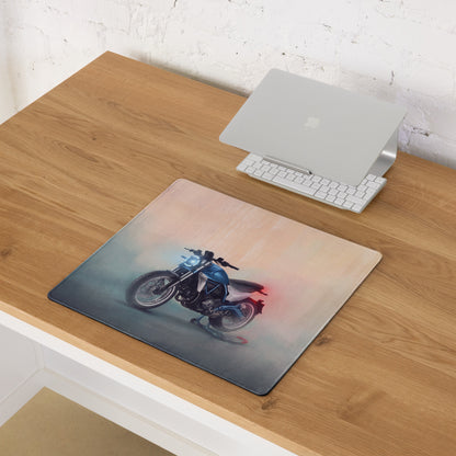 Ducati Scrambler Inspired Gaming Desk Pad, Oversized Mouse Pad with Stitched Edges