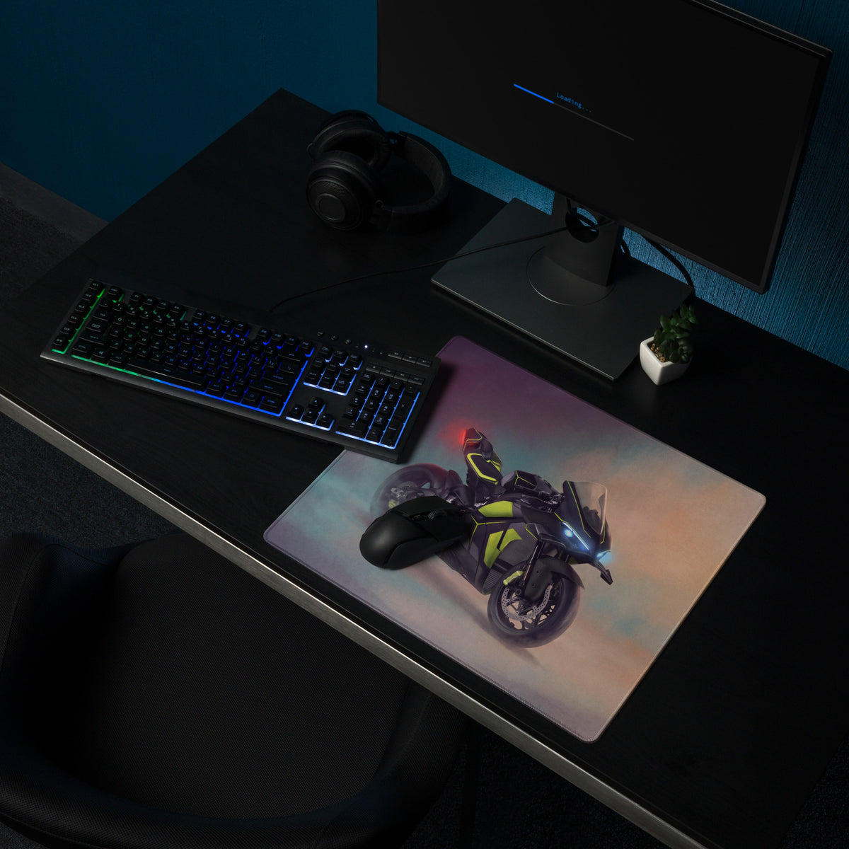 Ducati V4 Lamborghini Inspired Large Mousepad, Premium Desk Mat for PC Setup