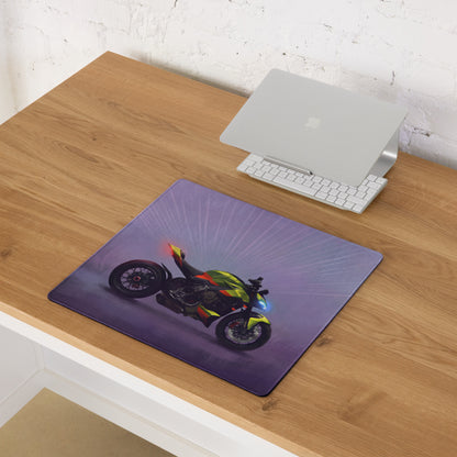 Ducati Streetfighter V4 Inspired Large Gaming Mousepad, Extended Desk Mat for Office Setup