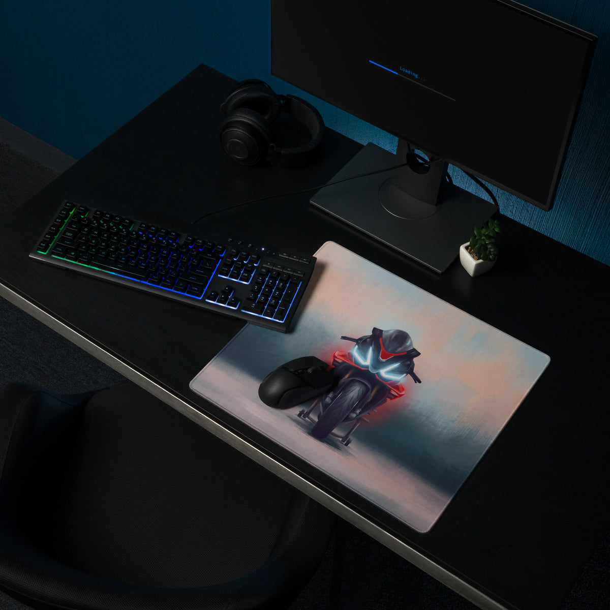 Aprilia RSV4 Factory Inspired Extra Large Desk Mat, Aesthetic Mousepad for Gamers
