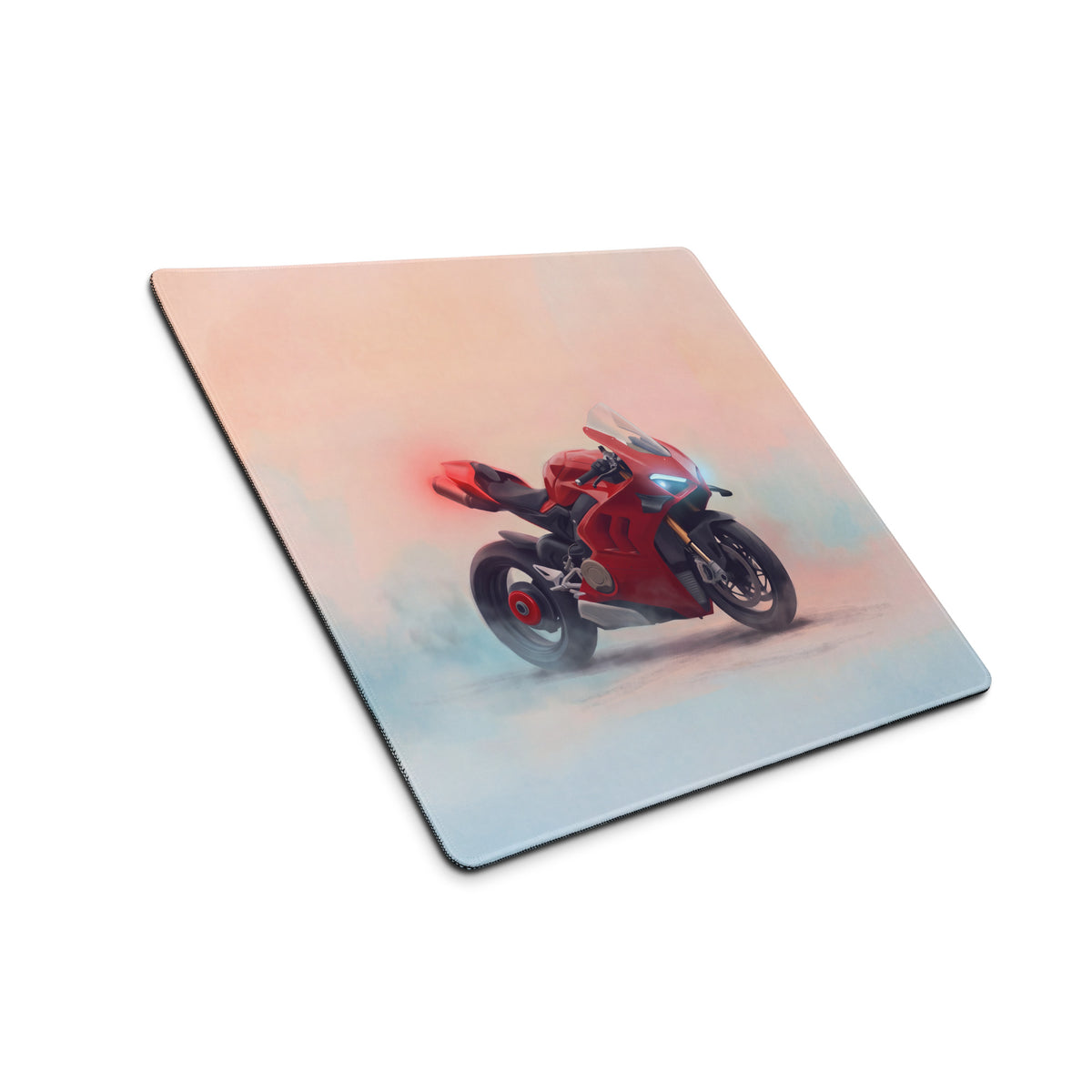 Ducati Panigale V4S Inspired Gaming Desk Pad, Oversized Mouse Pad with Stitched Edges
