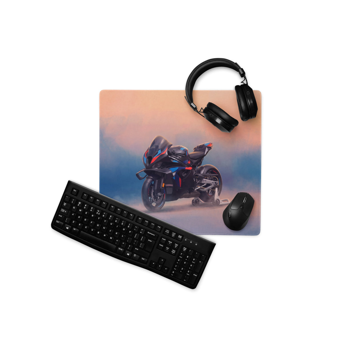 BMW M1000RR Inspired Extended Gaming Mouse Pad, Large Desk Mat for PC Setup