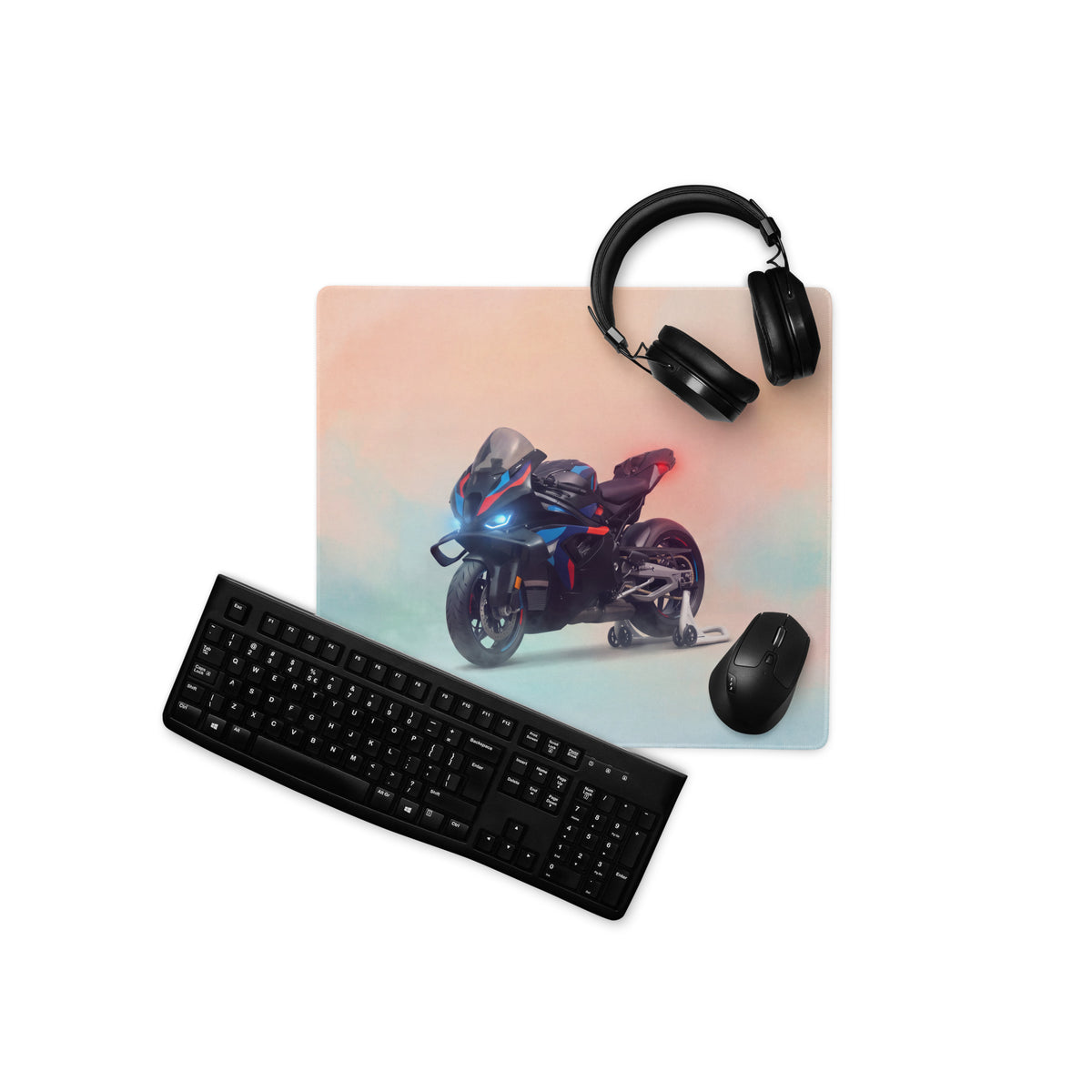 BMW M1000RR Carbon Inspired Large Mousepad, Premium Desk Mat for Office & Setup