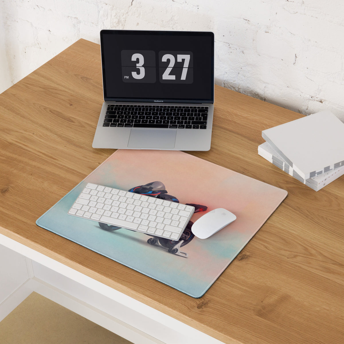 BMW M1000RR Carbon Inspired Large Mousepad, Premium Desk Mat for Office & Setup