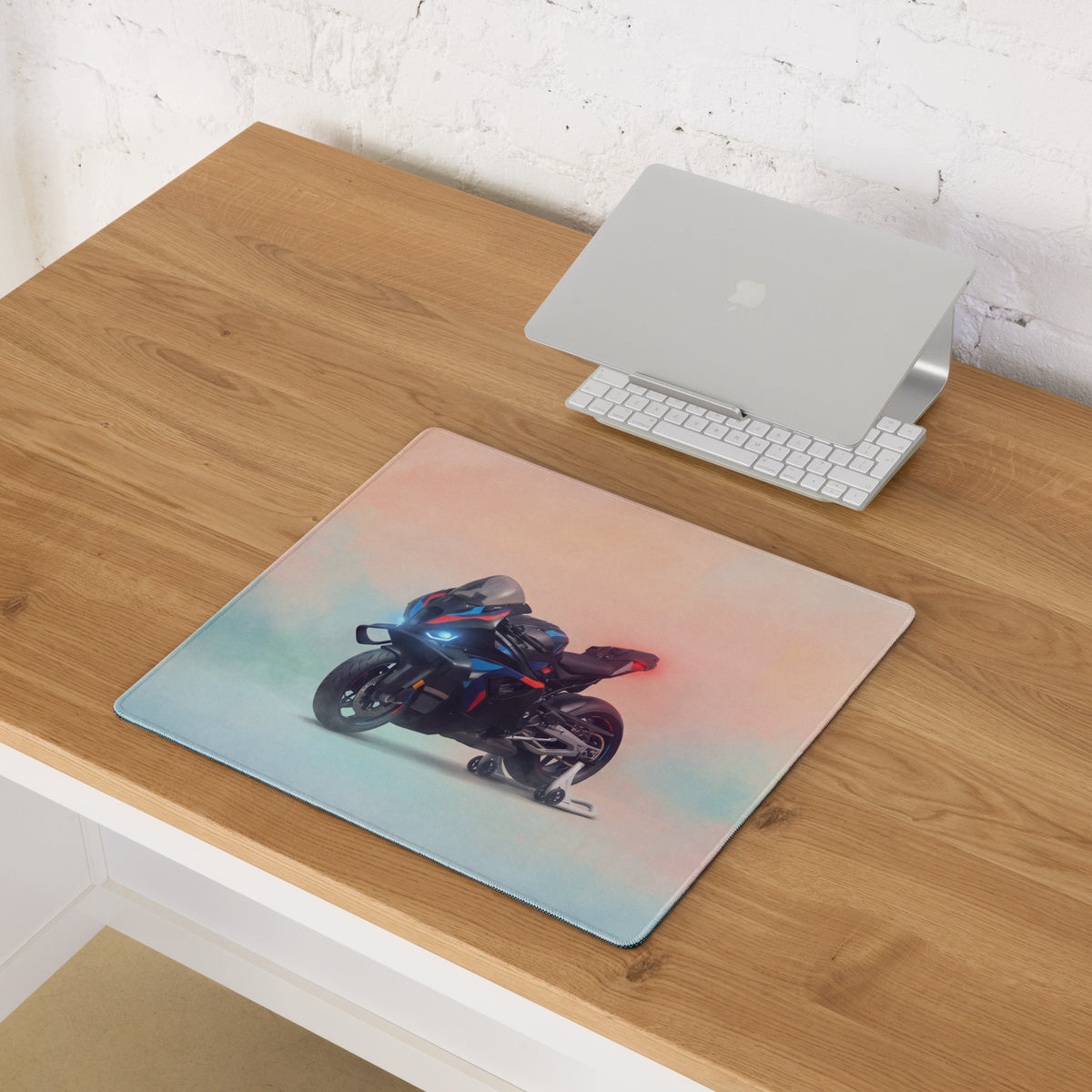BMW M1000RR Carbon Inspired Large Mousepad, Premium Desk Mat for Office & Setup